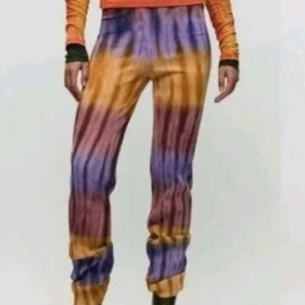 NEW‎ Cotton Citizen Ribbed Knit Ibiza Pants Gem Tie Dye Small